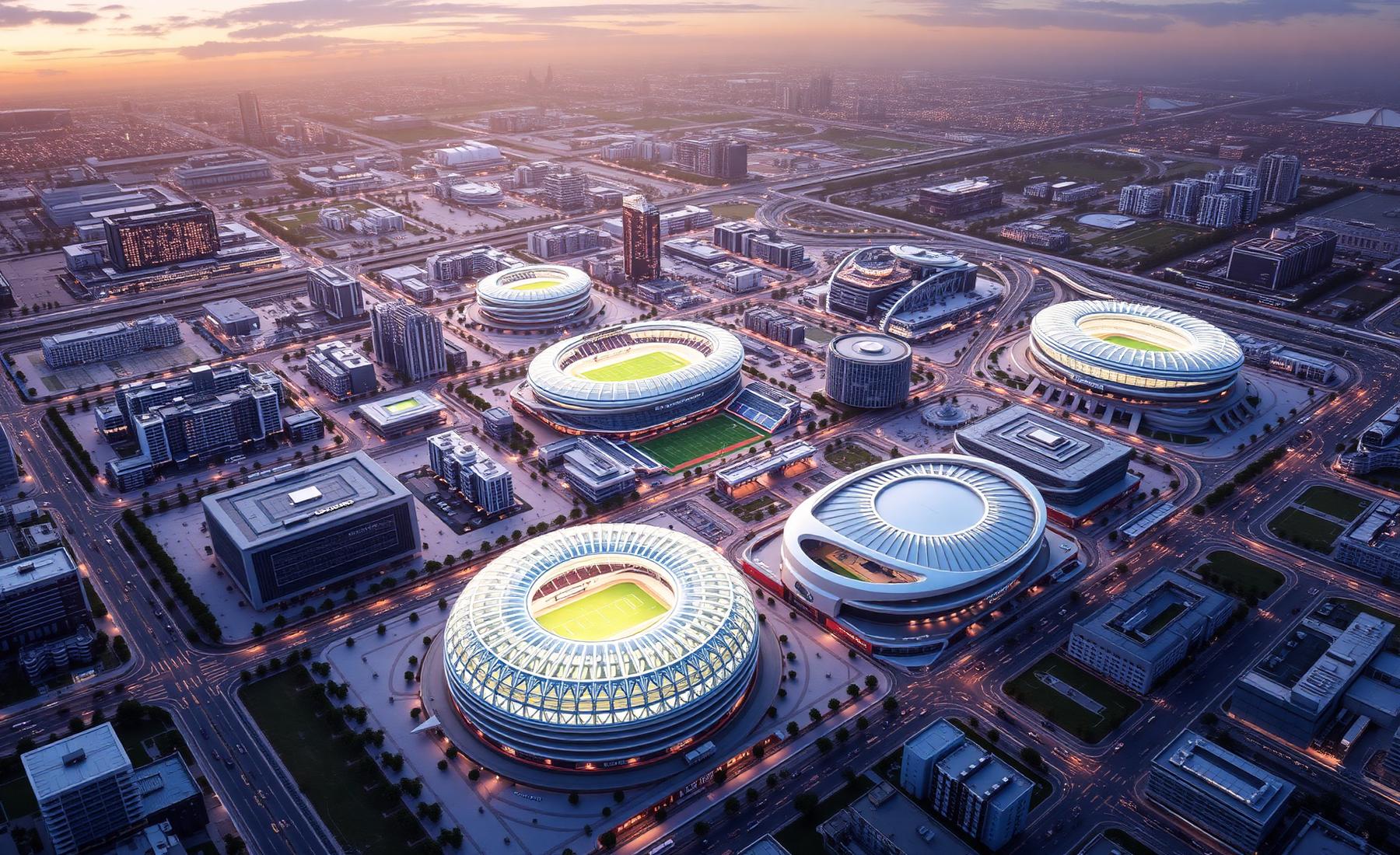 Sports city masterplan render